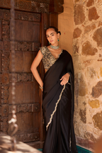 Black Saree Set