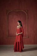 RED KAFTAN SET