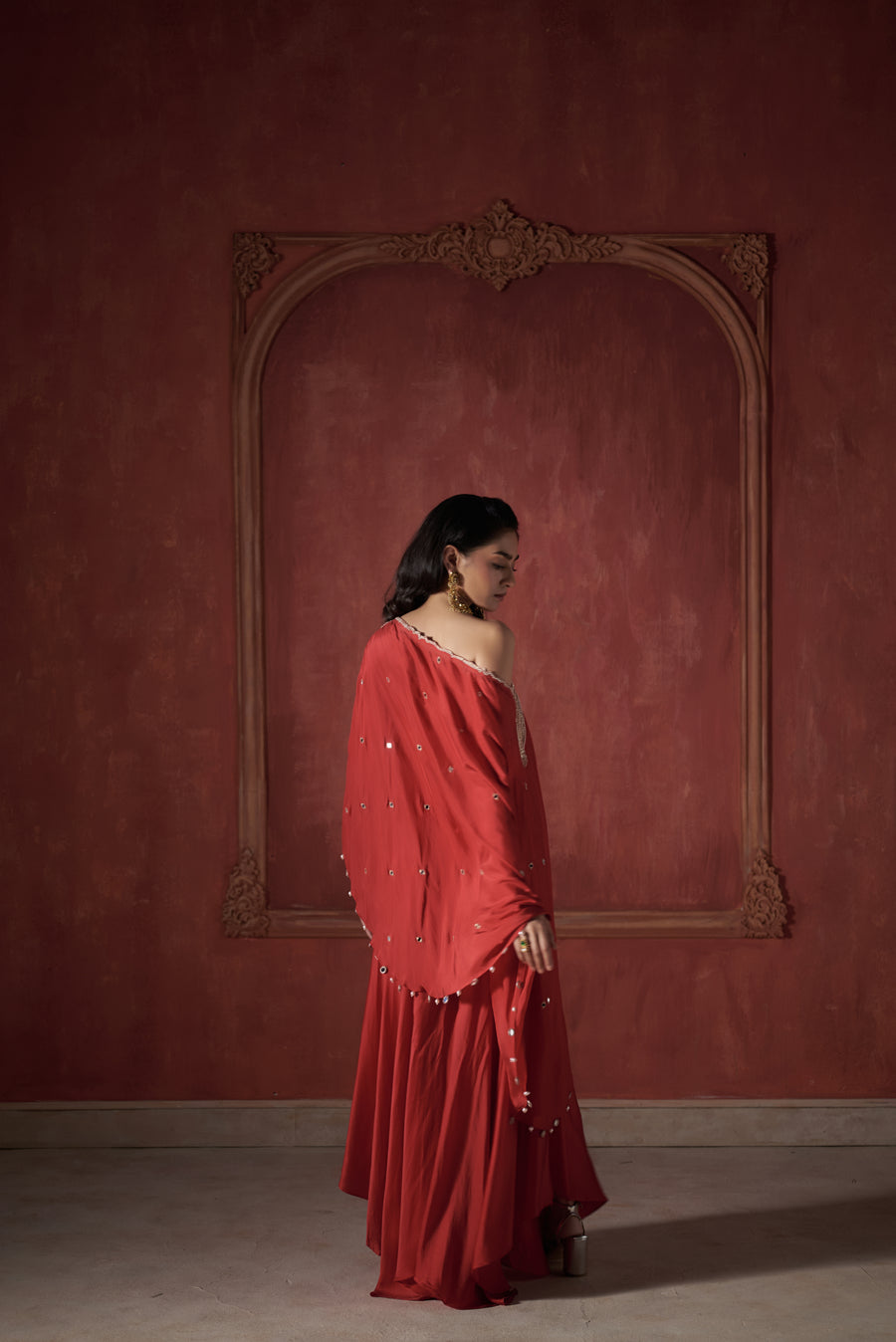 RED KAFTAN SET
