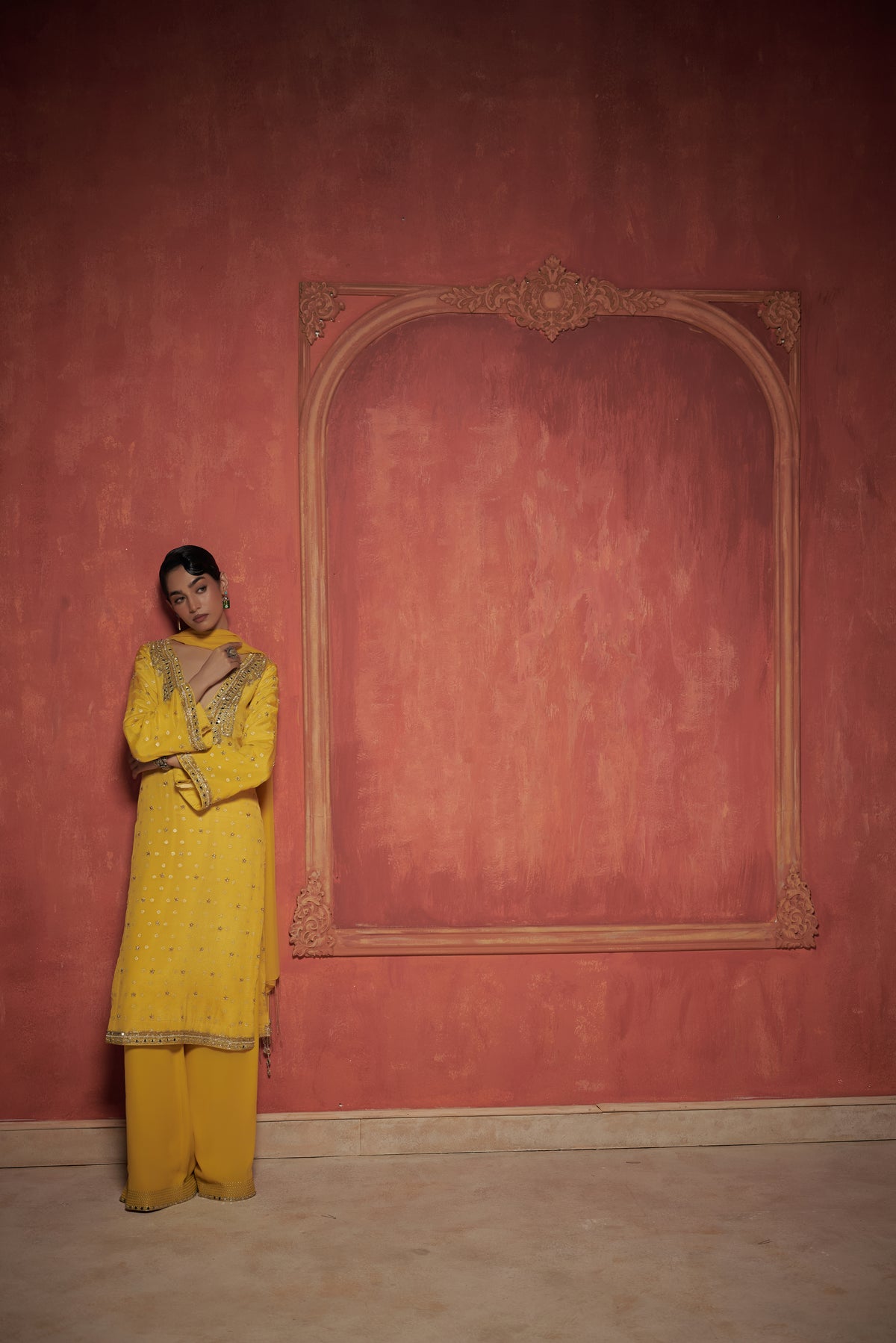 YELLOW KURTA SET