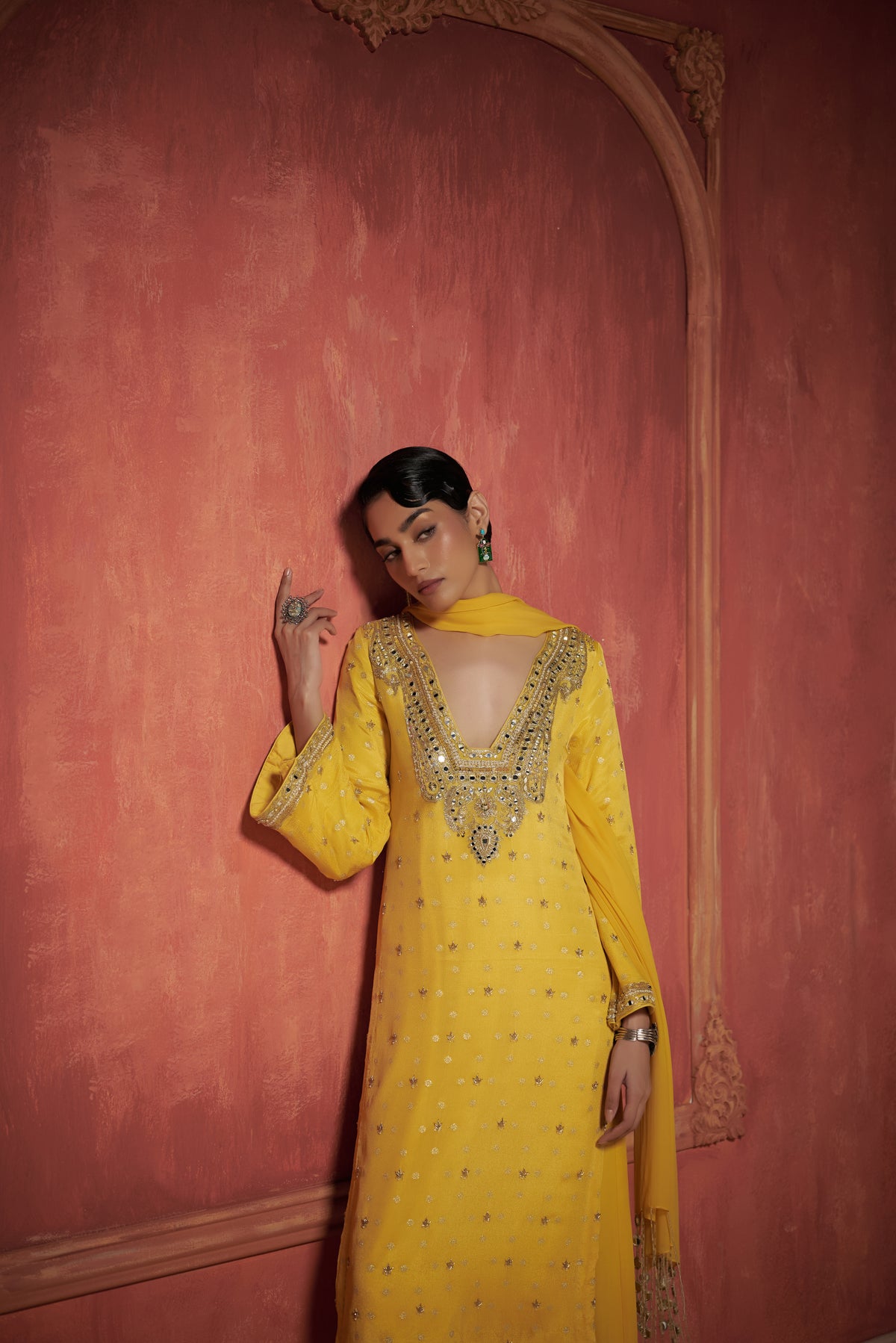 YELLOW KURTA SET