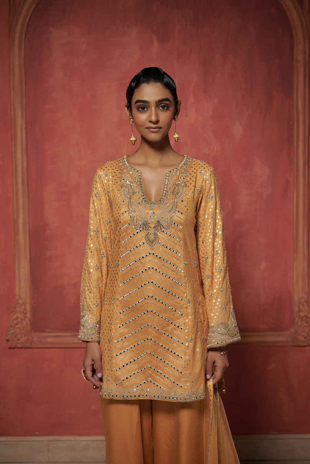 ORANGE KURTA SET