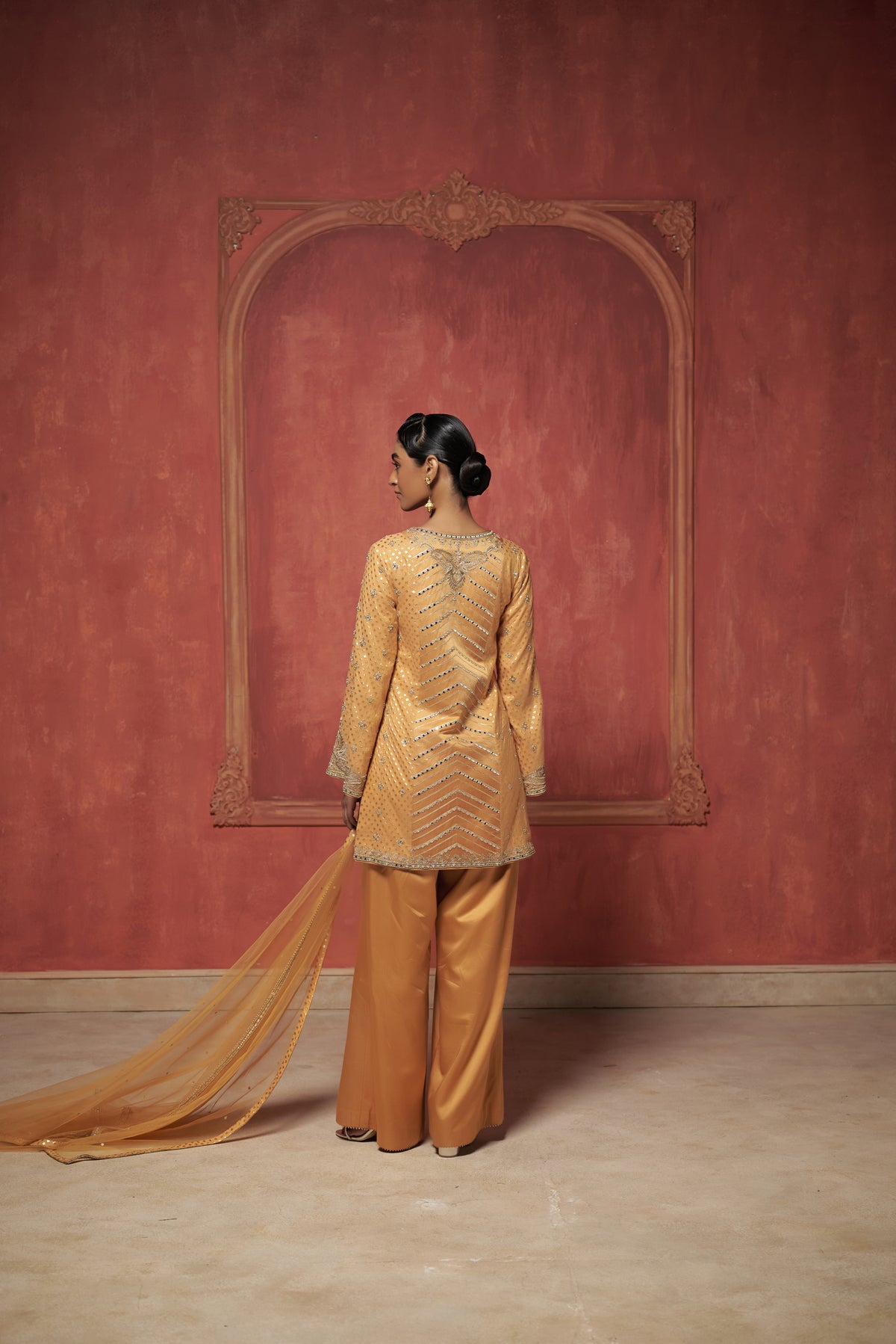 ORANGE KURTA SET